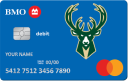 BMO Bucks Debit Mastercard. This card is branded with the Milwaukee Bucks logo